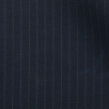 UKYS Orvyn Blue Bengal Stripe in Black Pinstripe Suit