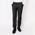 UKYS Charcoal Brown Glen Plaid Suit Pants