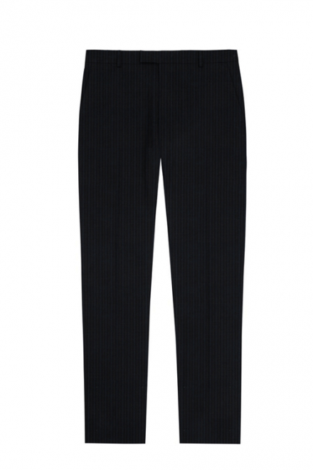 UKYS Orvyn Blue Bengal Stripe in Black Pinstripe Suit Pants