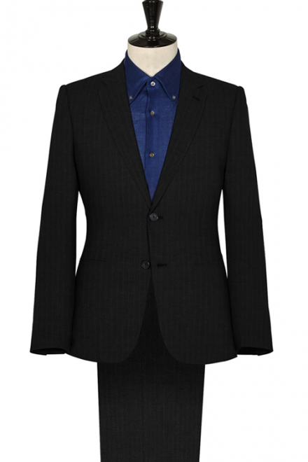 UKYS Royce Black Multi Stripes Suit