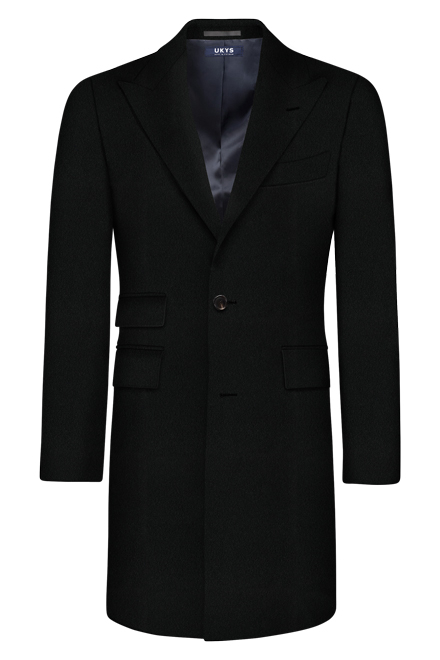 Solid Black Custom Overcoat