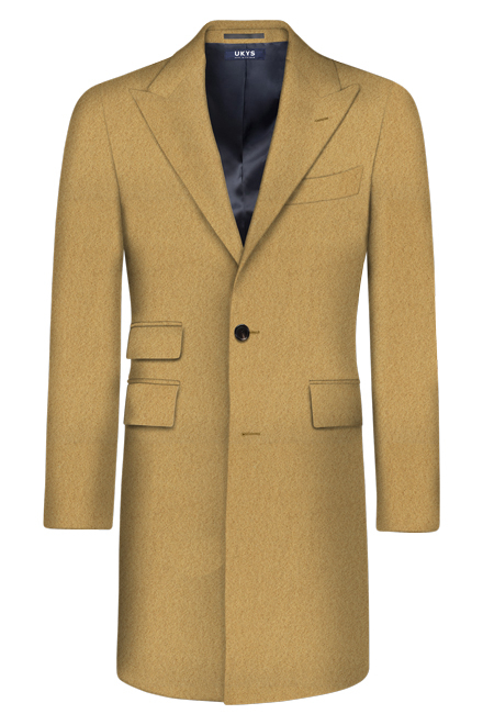 Solid Light Brown Custom Overcoat