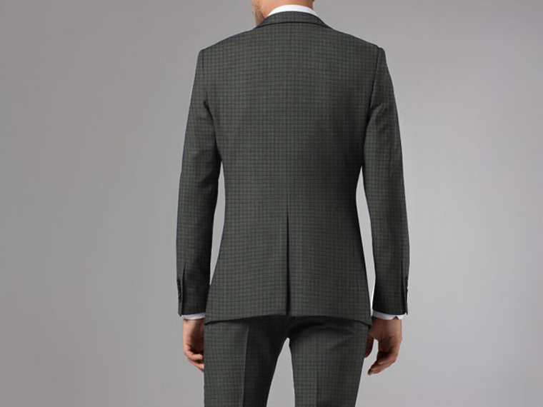 Basic Pinot Light Grey Pin Check Suit