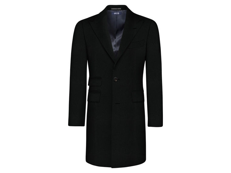 Solid Black Custom Overcoat