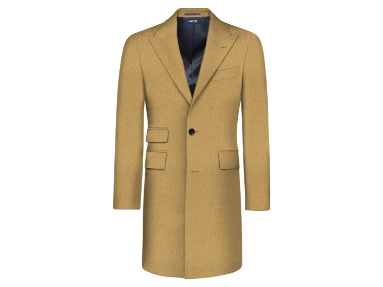 Solid Light Brown Custom Overcoat