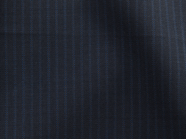 Blue Bengal Stripe in Black Suit